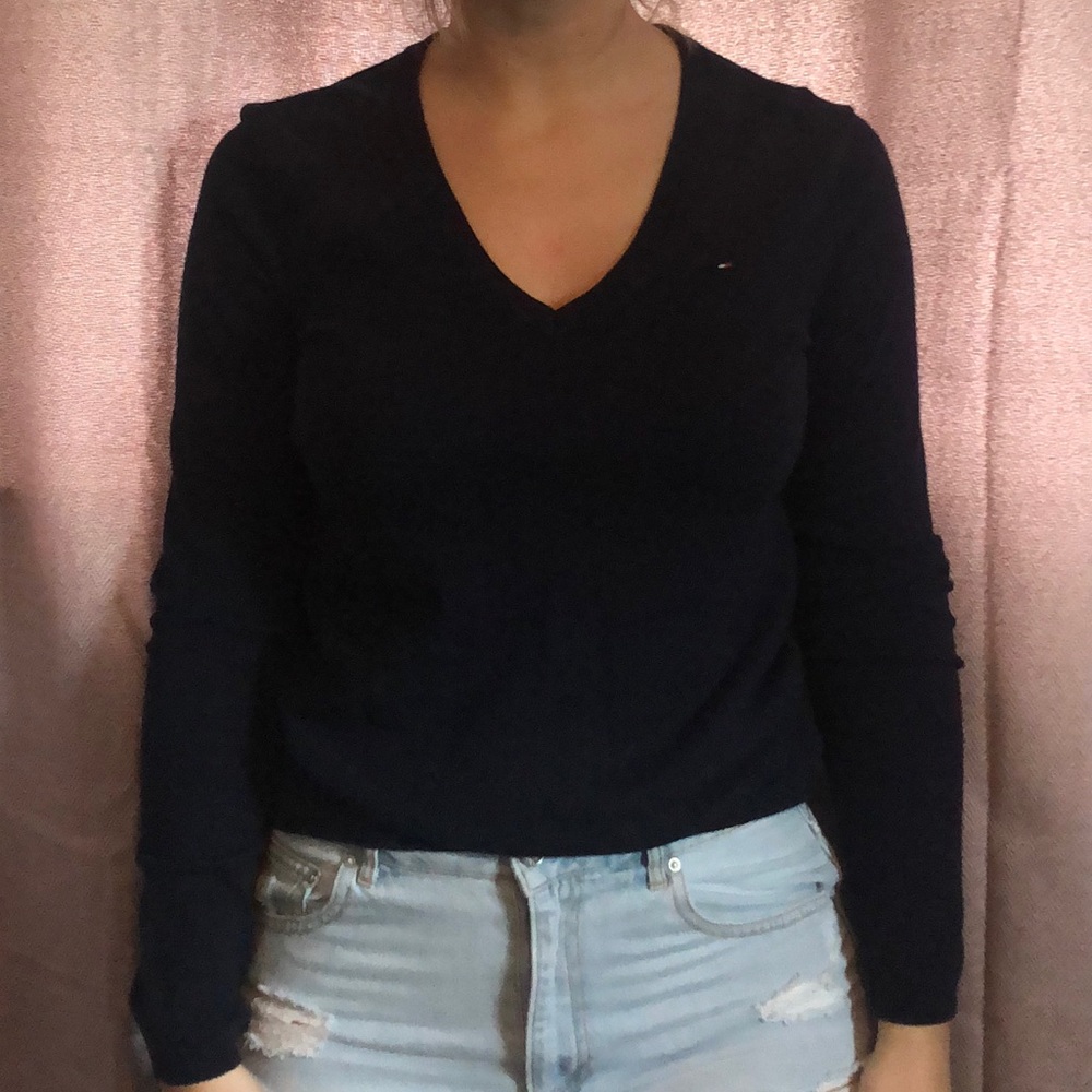 Navy sweater